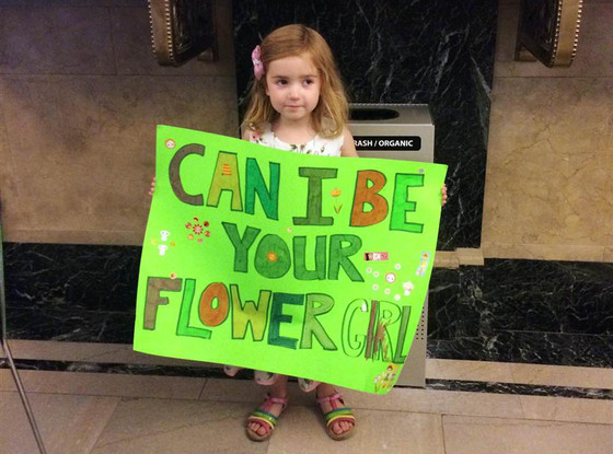 Annabelle Earl, flower girl Annabelle Earl, flower girl
